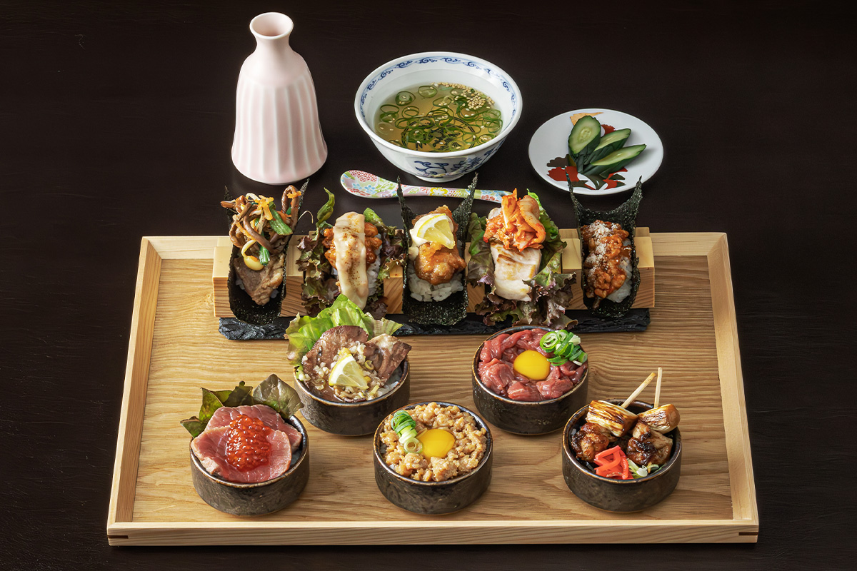 おちょこ丼&手巻きランチ